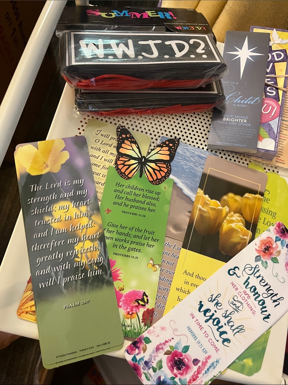 Inspirational Floral & Nature Bookmark Set Over 100 see pic- Yellow, Green, Pink